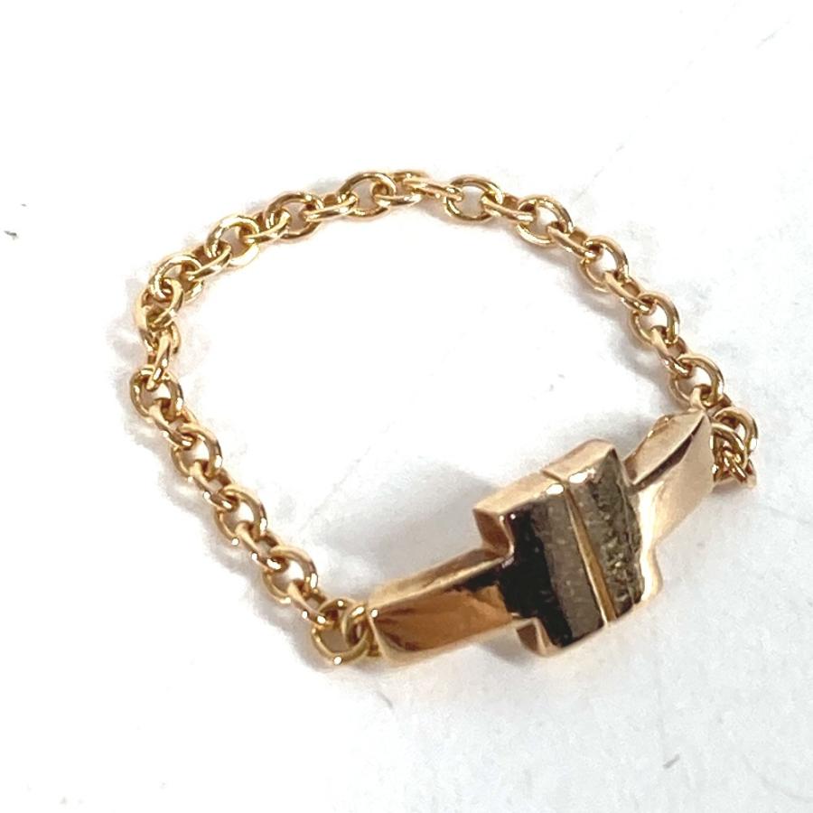 TIFFANY&Co. ティファニー T TWO チェーン トゥチェーン アクセサリー  ジュエリー 金 K18 18K リング・指輪 ゴールド レディース【中古】 | TIFFANY&Co. | 02