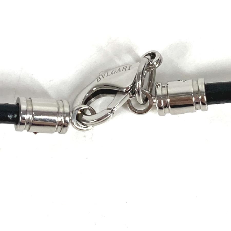 BVLGARI ブルガリ アレグラオプティカル ネックレス アクセサリー チョーカー 革紐 ジュエリー ネックレス ブラック ユニセックス【中古】 | BVLGARI | 06