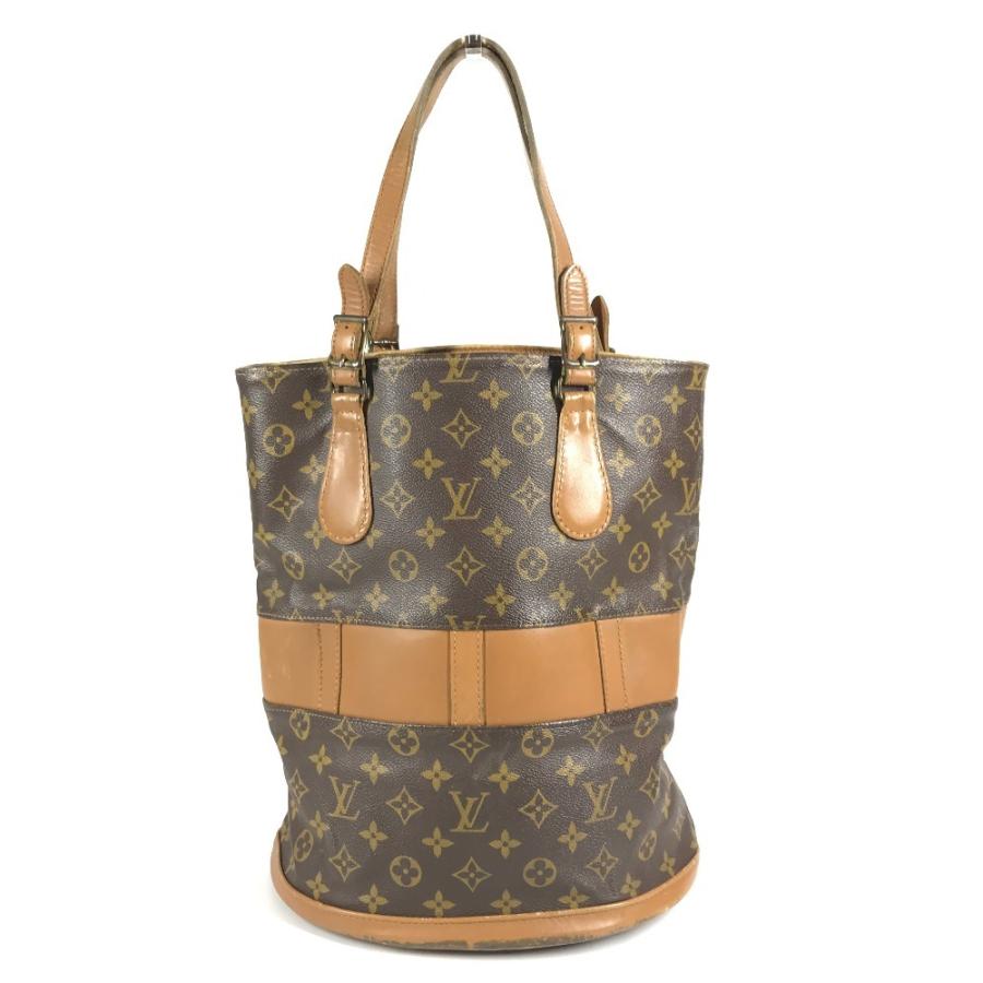 LOUIS VUITTON ルイヴィトン T42236 バケットGM  USA アメリカ 限定 トートバッグ カバン モノグラム  ハンドバッグ ブラウン【中古】 | LOUIS VUITTON | 01