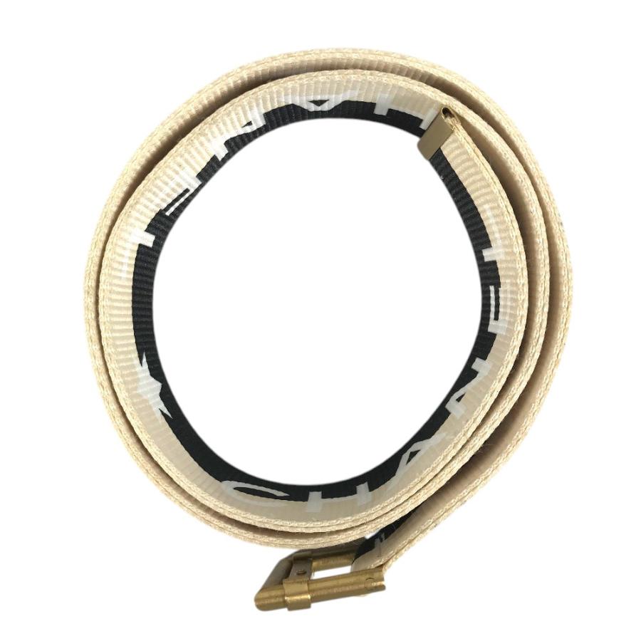 CHANEL シャネル CC ココマーク ロゴ 01S ベルト プリントバイカラーベルト ローラーバックル バイカラー ブラック系 レディース【中古】 | CHANEL | 02