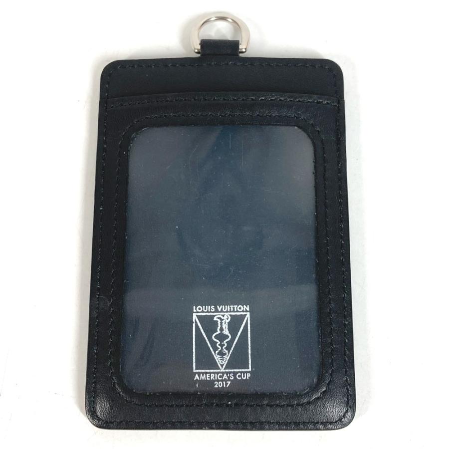 LOUIS VUITTON ルイヴィトン  N64400  ポルトカルト ID ストラップ付き  パスケース ダミエコバルト  カードケース ネイビー【中古】 | LOUIS VUITTON | 07