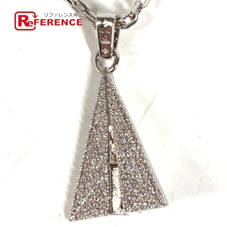 LOUIS VUITTON ルイヴィトン  M01034 ペンダント LV ペイパープレーン アクセサリー  チェーン ラインストーン ネックレス【中古】 | LOUIS VUITTON