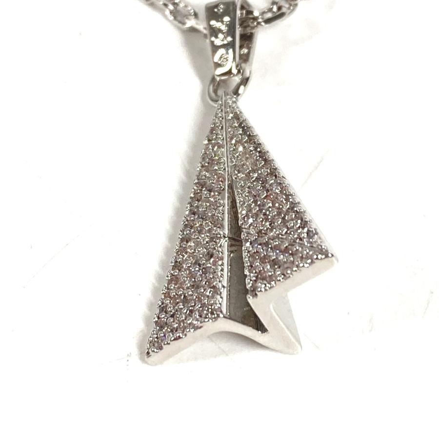 LOUIS VUITTON ルイヴィトン  M01034 ペンダント LV ペイパープレーン アクセサリー  チェーン ラインストーン ネックレス【中古】 | LOUIS VUITTON | 02