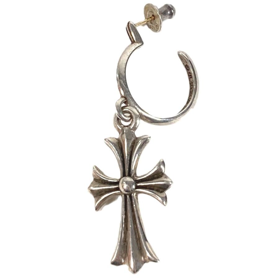 CHROME HEARTS クロムハーツ タイニーCHクロスフープピアス アクセサリー ジュエリー 片耳 ピアス シルバー ユニセックス【中古】 |  | 01