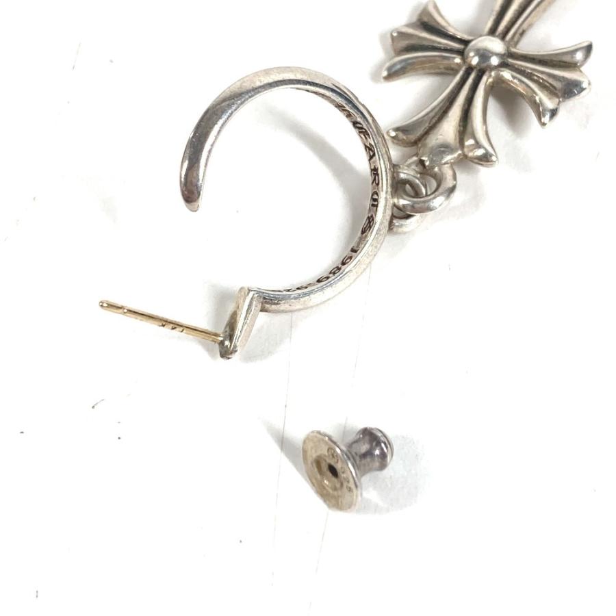 CHROME HEARTS クロムハーツ タイニーCHクロスフープピアス アクセサリー ジュエリー 片耳 ピアス シルバー ユニセックス【中古】 |  | 06