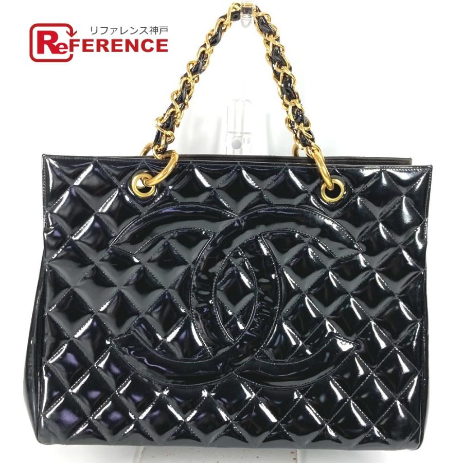 CHANEL シャネル  トートバッグ カバン Wチェーン ヴィンテージシャネル Vintage Chanel マトラッセ デカココマーク チェーン【中古】 | CHANEL