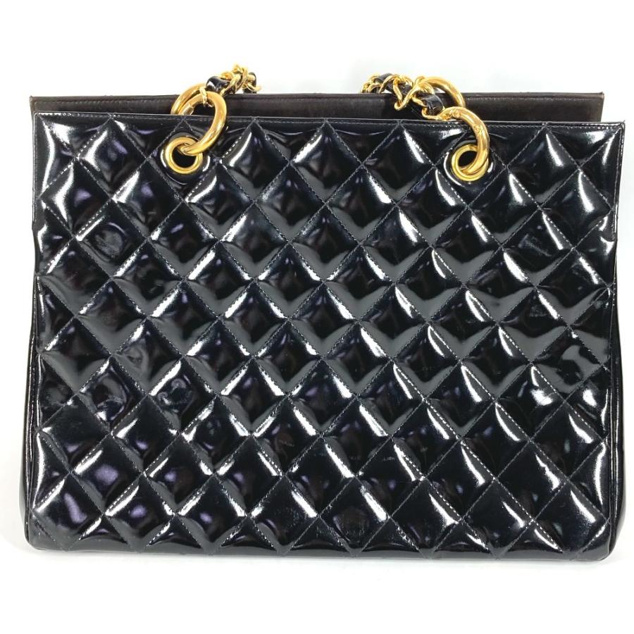 CHANEL シャネル  トートバッグ カバン Wチェーン ヴィンテージシャネル Vintage Chanel マトラッセ デカココマーク チェーン【中古】 | CHANEL | 01