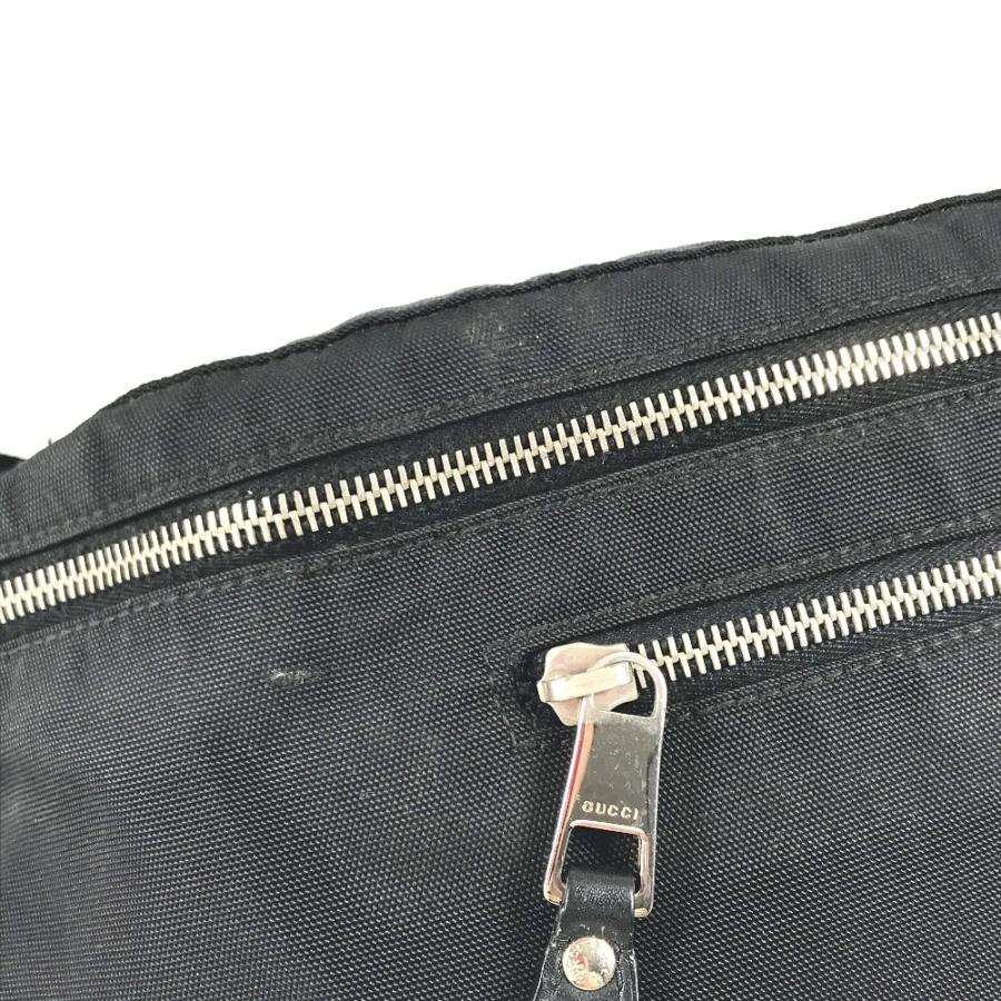GUCCI グッチ 246409 ロゴ シェリーライン ベルトバッグ ウエストポーチ カバン ボディバッグ ボディバッグ ブラック ユニセックス【中古】 | GUCCI | 08