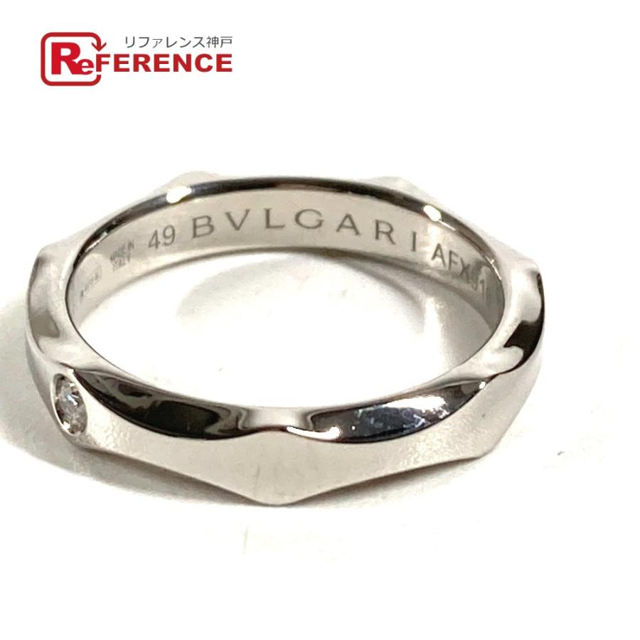 美品 BVLGARI ブルガリ インフィニート ウェディング バンド リング  プラチナ 1PD ダイヤ ダイヤモンド リング・指輪 シルバー【中古】 | BVLGARI