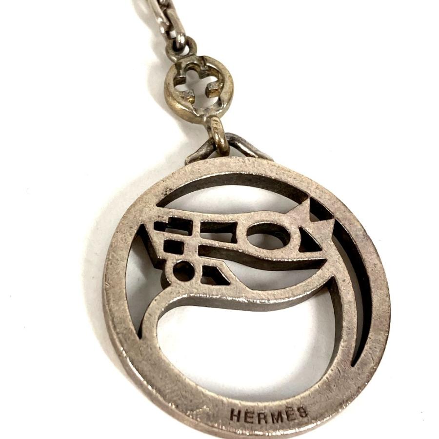 HERMES エルメス シュバル 馬 ロゴ バッグチャーム キーホルダー シルバー ユニセックス【中古】 | HERMES | 01