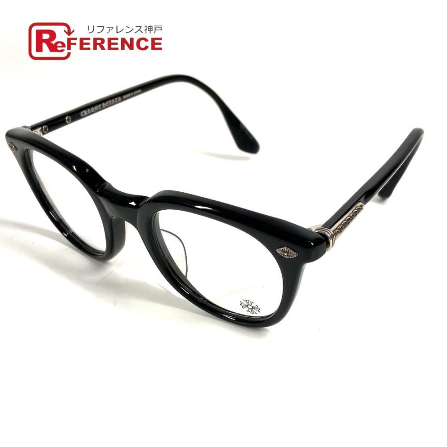 CHROME HEARTS クロムハーツ JUST IN ジャストイン めがね メガネ アイウェア 眼鏡 眼鏡 ブラック ユニセックス【中古】 | 