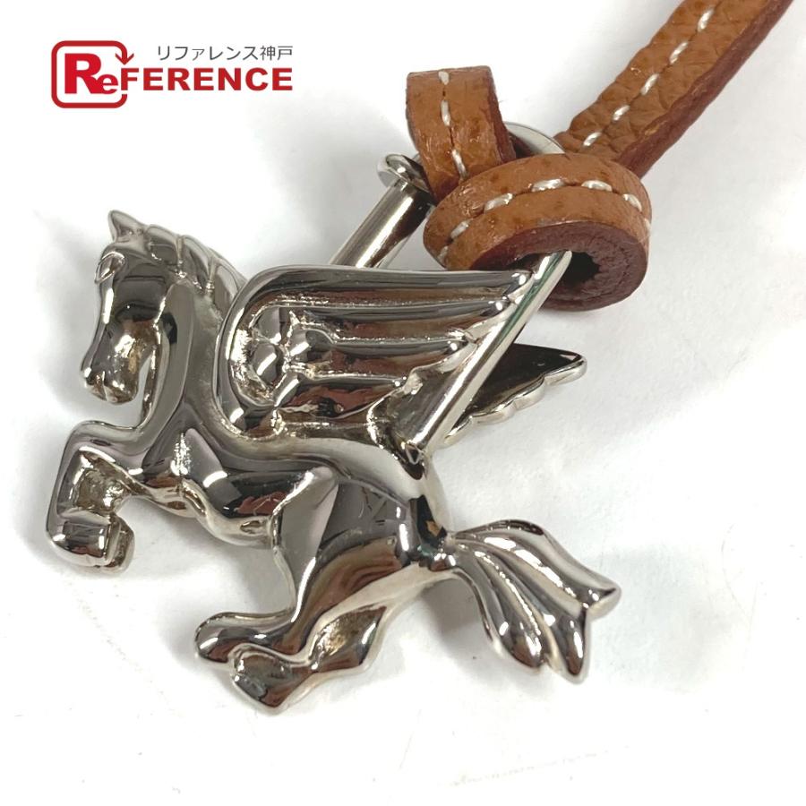 HERMES エルメス ペガサス 1993年限定 ネックレス チョーカー 革紐 レザー カデナ シルバー ユニセックス【中古】 | HERMES