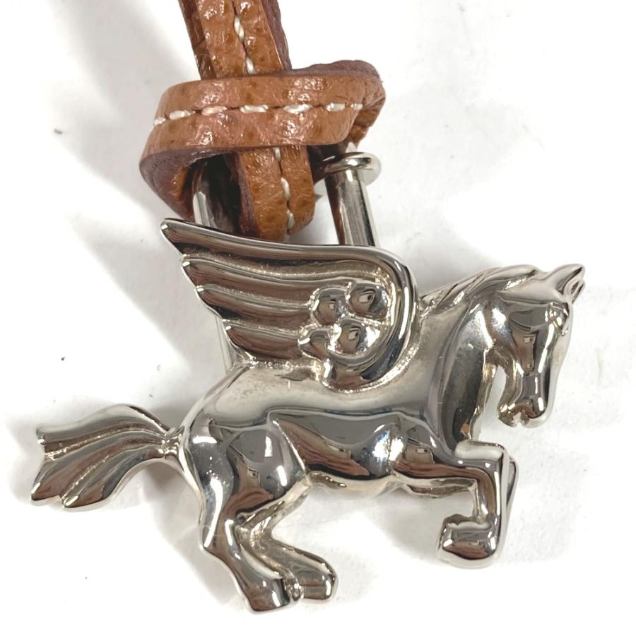 HERMES エルメス ペガサス 1993年限定 ネックレス チョーカー 革紐 レザー カデナ シルバー ユニセックス【中古】 | HERMES | 05