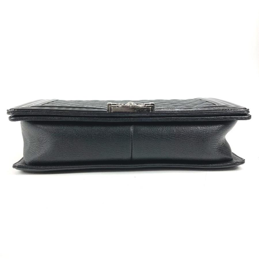 CHANEL シャネル A92193 ボーイシャネル ラージ 28 カバン Wチェーンバッグ マトラッセ ショルダーバッグ ブラック ユニセックス【中古】 | CHANEL | 04