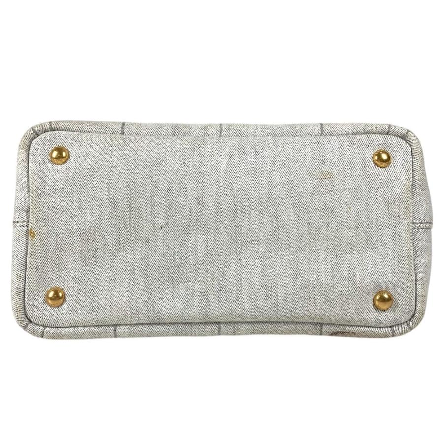 PRADA プラダ カナパ ロゴ カバン トートバッグ ハンドバッグ ホワイト系 ユニセックス【中古】 | PRADA | 04