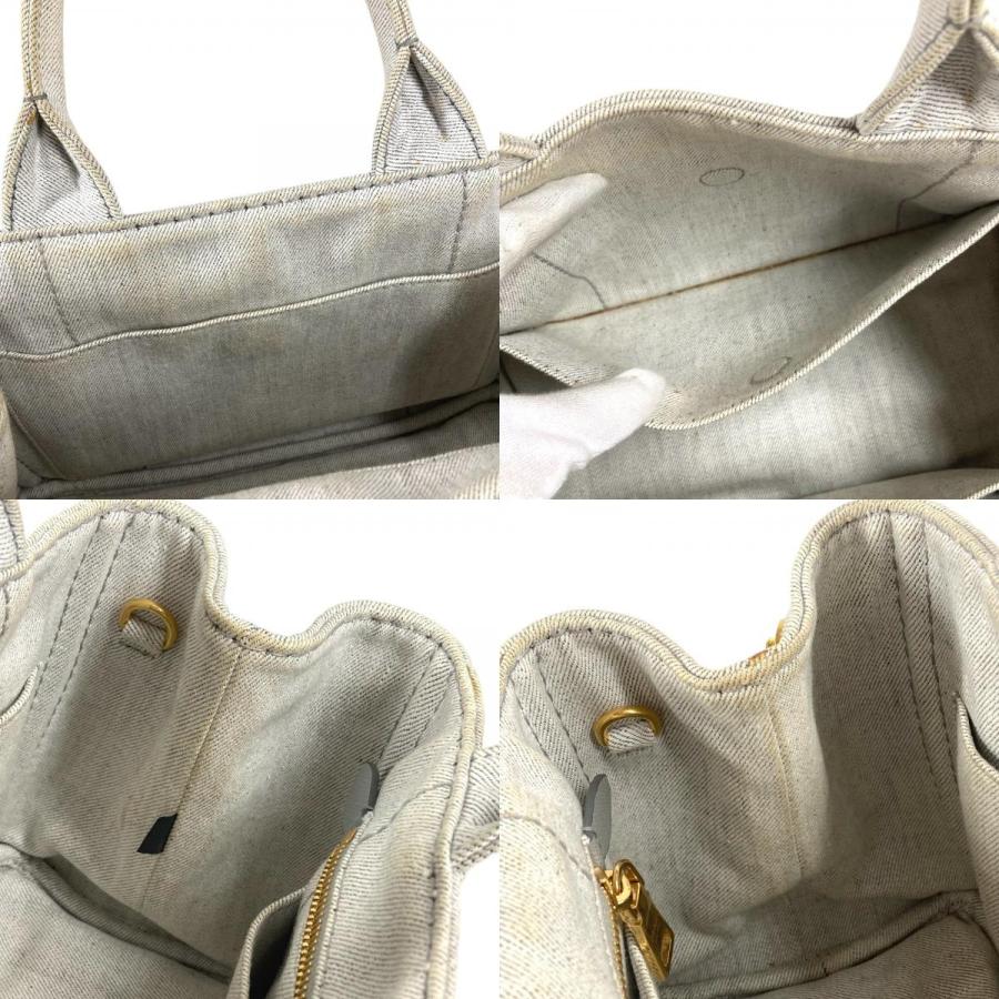 PRADA プラダ カナパ ロゴ カバン トートバッグ ハンドバッグ ホワイト系 ユニセックス【中古】 | PRADA | 09