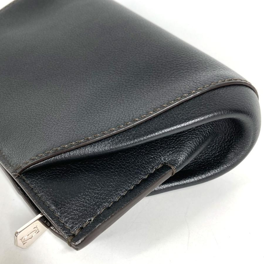 美品 CARTIER カルティエ Cドゥ C ドゥ ロゴ セカンドバッグ ポーチ クラッチバッグ ブラック ユニセックス【中古】 | Cartier | 03