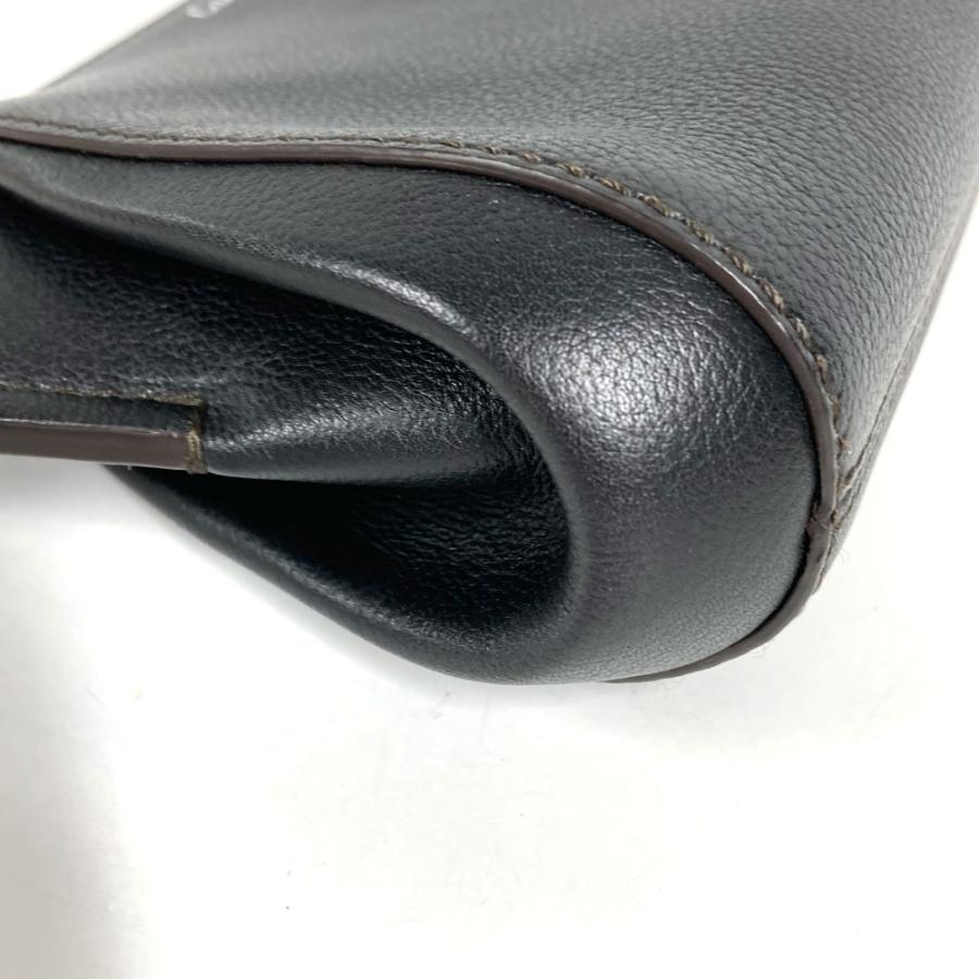 美品 CARTIER カルティエ Cドゥ C ドゥ ロゴ セカンドバッグ ポーチ クラッチバッグ ブラック ユニセックス【中古】 | Cartier | 04