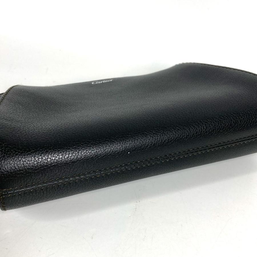 美品 CARTIER カルティエ Cドゥ C ドゥ ロゴ セカンドバッグ ポーチ クラッチバッグ ブラック ユニセックス【中古】 | Cartier | 05