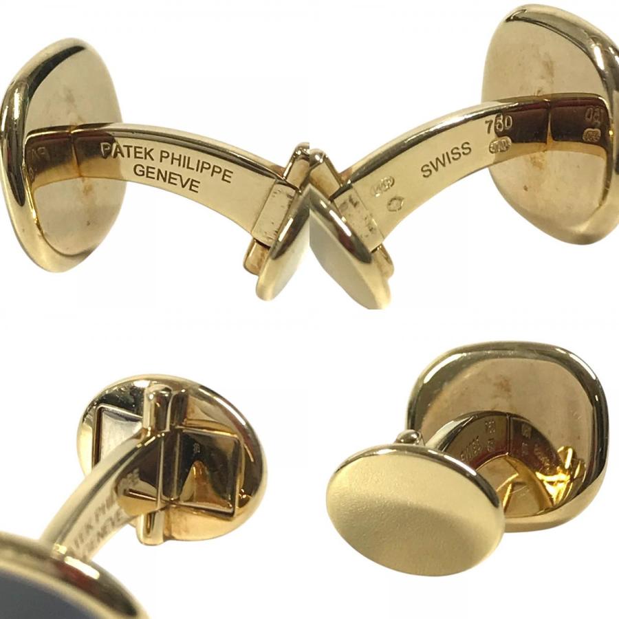 PATEK PHILIPPE パテックフィリップ  ゴールデンエリプス カフリンクス アクセサリー ジュエリー プラチナ  カフス ブルー メンズ【中古】 |  | 08