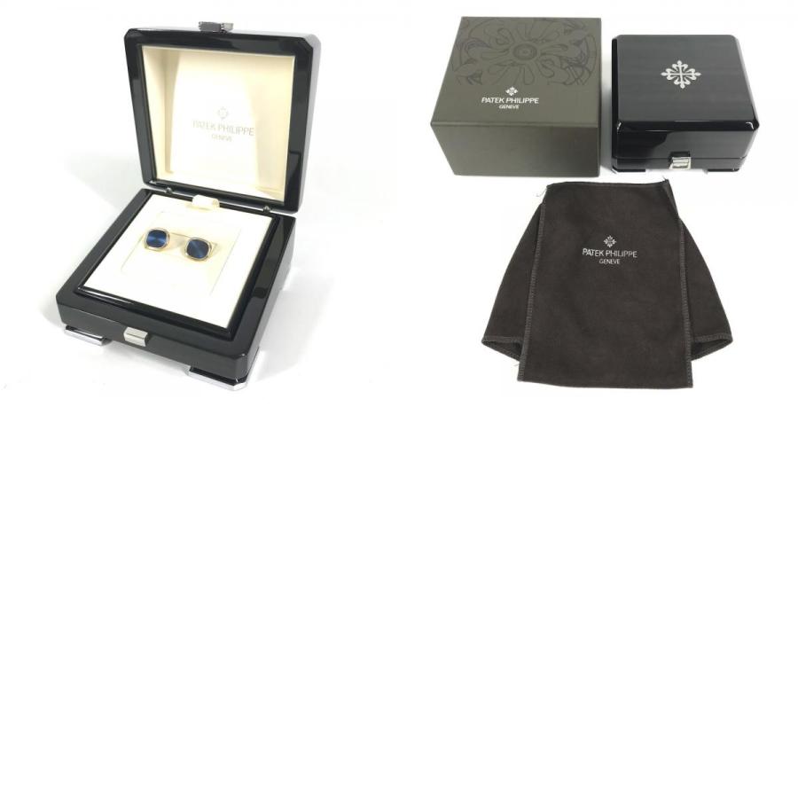 PATEK PHILIPPE パテックフィリップ  ゴールデンエリプス カフリンクス アクセサリー ジュエリー プラチナ  カフス ブルー メンズ【中古】 |  | 09