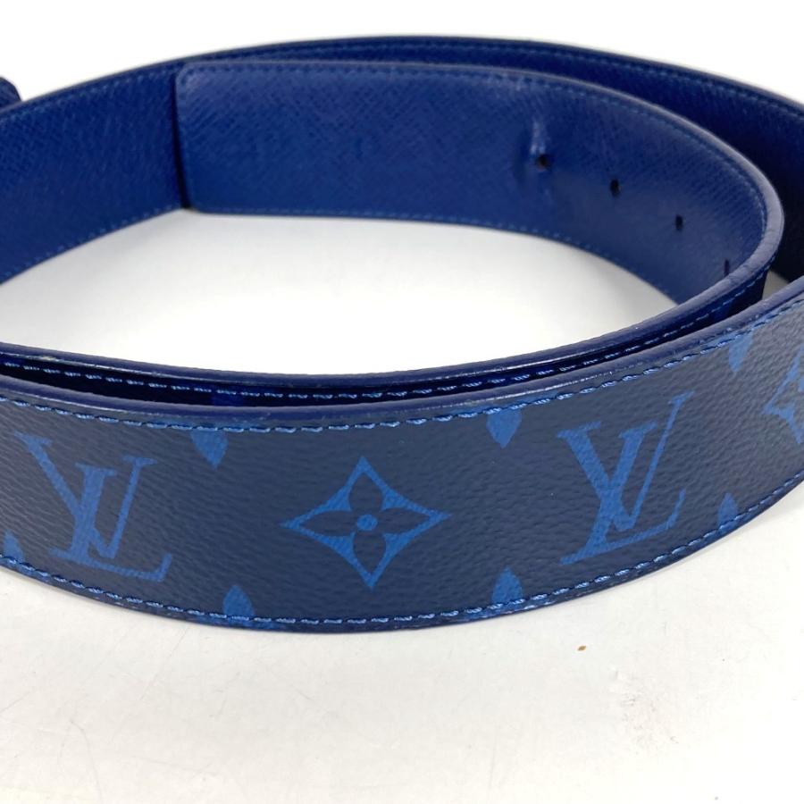 LOUIS VUITTON ルイヴィトン M0159T サンチュール LVイニシャル リバーシブル バックル ベルト モノグラム コバルト タイガラマ【中古】 | LOUIS VUITTON | 03