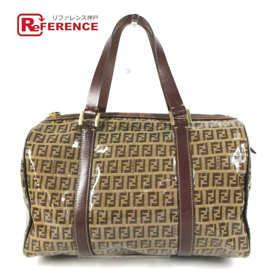 FENDI フェンディ ズッカ ロゴ ズッキーノ カバン ミニボストンバッグ ヴィンテージ ハンドバッグ ブラウン ユニセックス【中古】 | FENDI