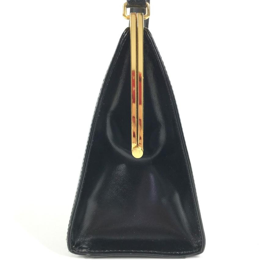 VERSACE ヴェルサーチ サンバースト ロゴ カバン ハンドバッグ 肩掛け ヴィンテージ ショルダーバッグ ブラック ユニセックス【中古】 |  | 02