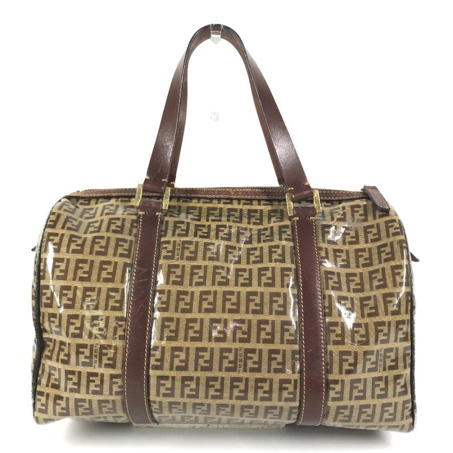 FENDI フェンディ ズッカ ロゴ ズッキーノ カバン ミニボストンバッグ ヴィンテージ ハンドバッグ ブラウン ユニセックス【中古】 | FENDI | 01