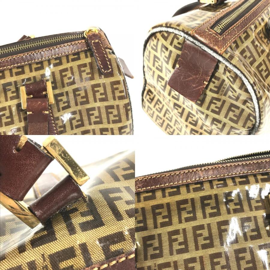 FENDI フェンディ ズッカ ロゴ ズッキーノ カバン ミニボストンバッグ ヴィンテージ ハンドバッグ ブラウン ユニセックス【中古】 | FENDI | 08