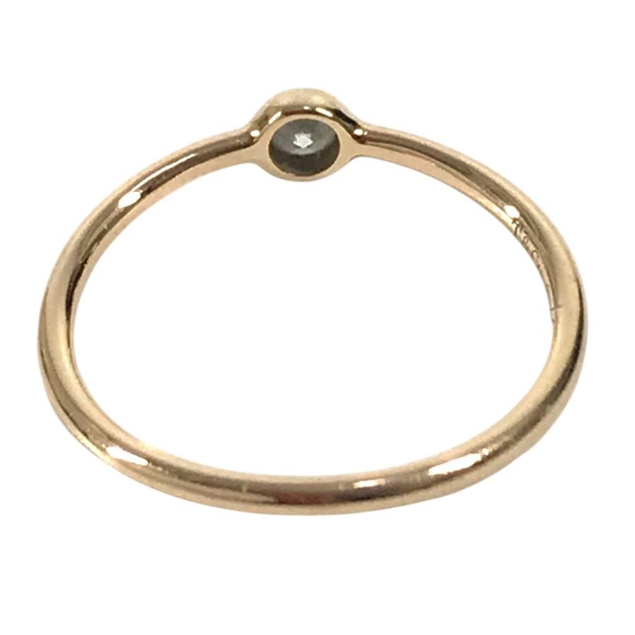 TIFFANY&Co. ティファニー ウェーブ シングル リング 1PD ダイヤ K18 金 18K リング・指輪 ピンクゴールド レディース【中古】 | TIFFANY&Co. | 01