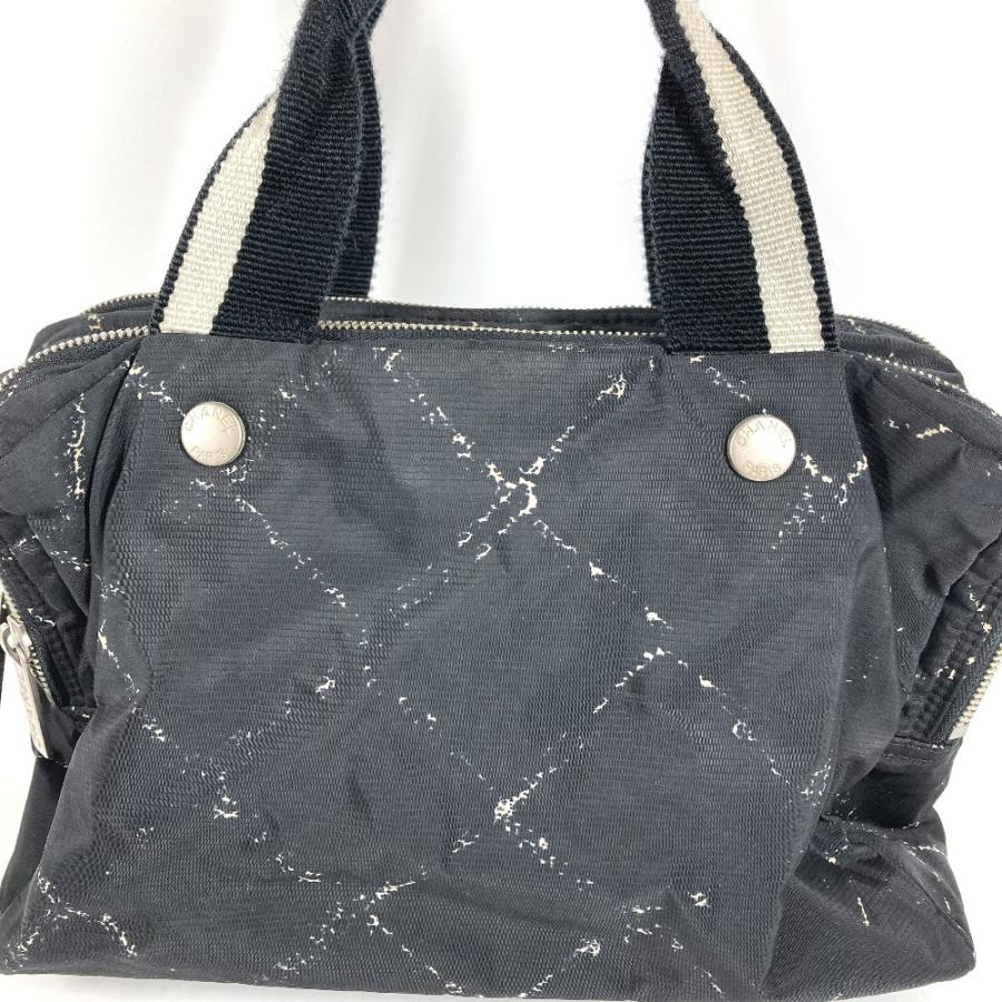CHANEL シャネル ポーチ バッグ カバン 旧トラベルライン ハンドバッグ ブラック ユニセックス【中古】 | CHANEL | 02