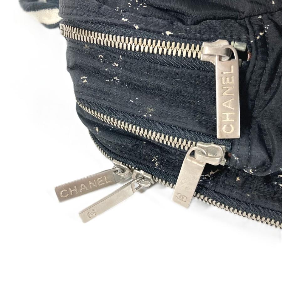 CHANEL シャネル ポーチ バッグ カバン 旧トラベルライン ハンドバッグ ブラック ユニセックス【中古】 | CHANEL | 07
