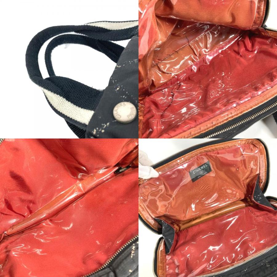 CHANEL シャネル ポーチ バッグ カバン 旧トラベルライン ハンドバッグ ブラック ユニセックス【中古】 | CHANEL | 08