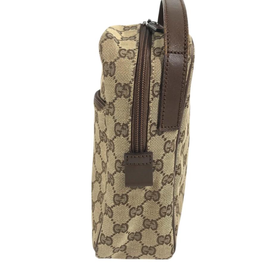 GUCCI グッチ 03136 GG ロゴ 総柄 カバン 肩掛け ショルダーバッグ ベージュ ブラウン ユニセックス【中古】 | GUCCI | 02