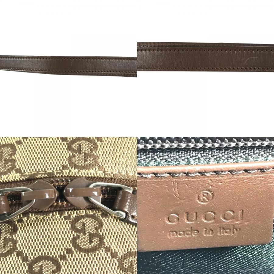 GUCCI グッチ 03136 GG ロゴ 総柄 カバン 肩掛け ショルダーバッグ ベージュ ブラウン ユニセックス【中古】 | GUCCI | 09
