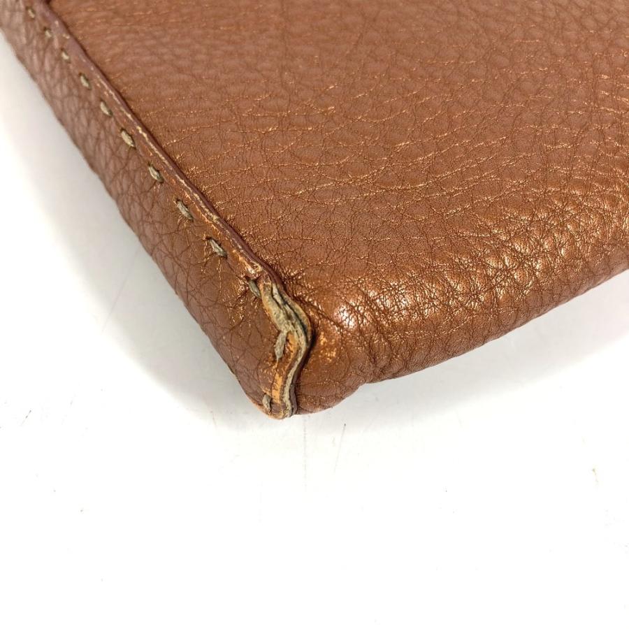 FENDI フェンディ セレリア ロゴ 斜め掛け ポシェット カバン ショルダーバッグ ブラウン ユニセックス【中古】 | FENDI | 06