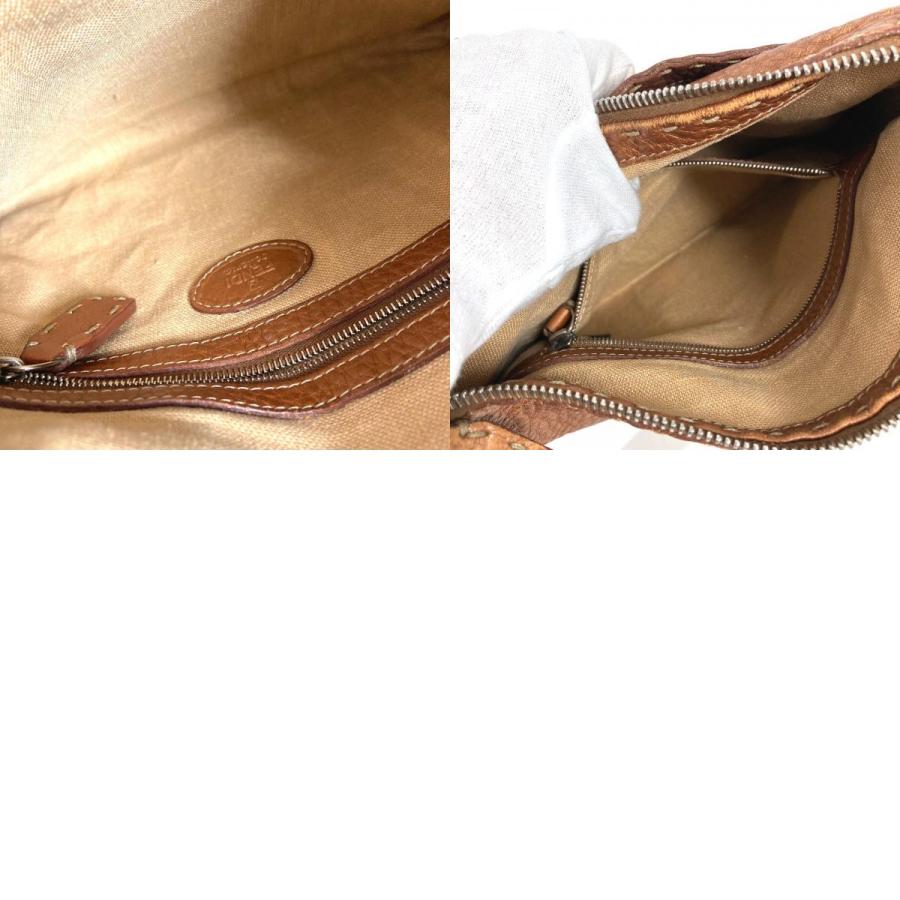 FENDI フェンディ セレリア ロゴ 斜め掛け ポシェット カバン ショルダーバッグ ブラウン ユニセックス【中古】 | FENDI | 09