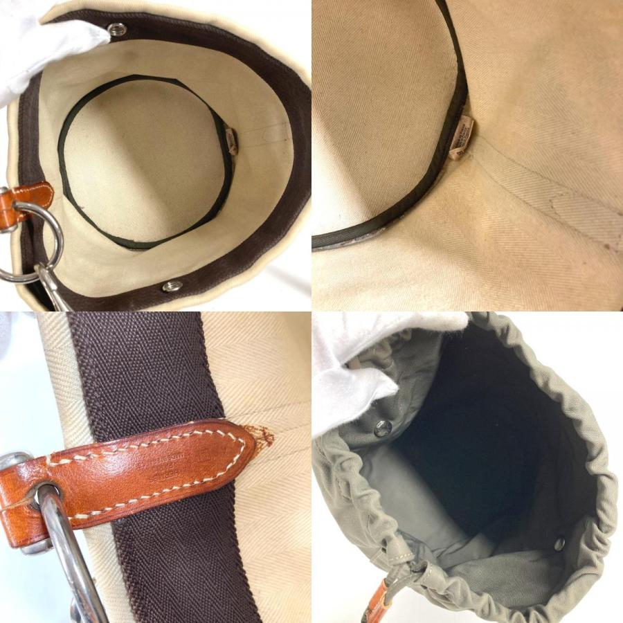HERMES エルメス サックドパンサージュ バケツ型 ばけつ型 ポーチ付き カバン 斜め掛け ショルダーバッグ ベージュ ユニセックス【中古】 | HERMES | 08