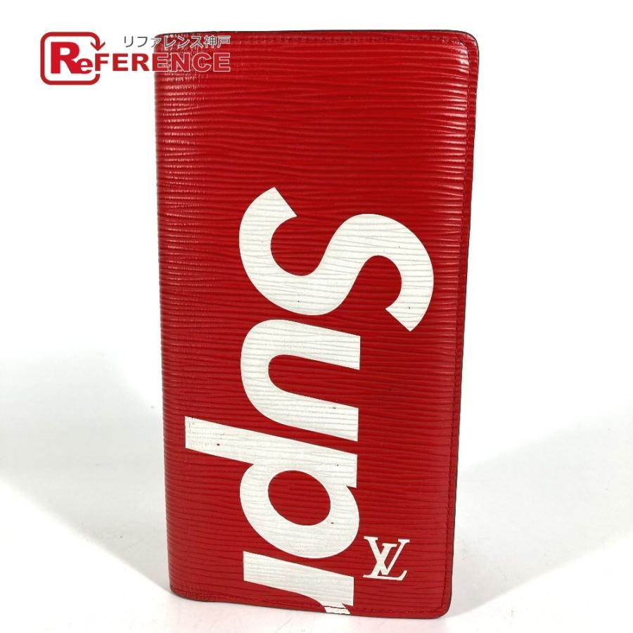 LOUIS VUITTON ルイヴィトン M67719 ポルトフォイユブラザ ロングウォレット 2つ折り エピ シュプリーム Supreme コラボ 長財布【中古】 | LOUIS VUITTON