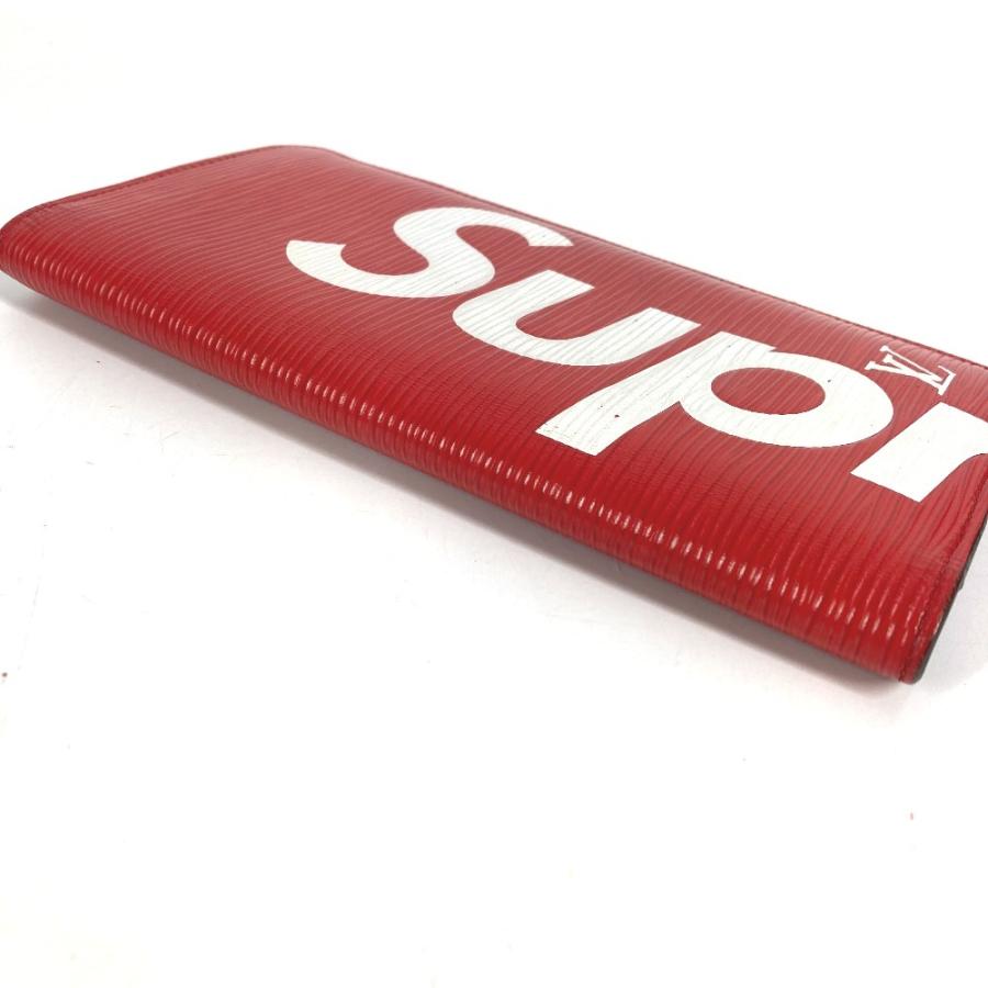 LOUIS VUITTON ルイヴィトン M67719 ポルトフォイユブラザ ロングウォレット 2つ折り エピ シュプリーム Supreme コラボ 長財布【中古】 | LOUIS VUITTON | 05
