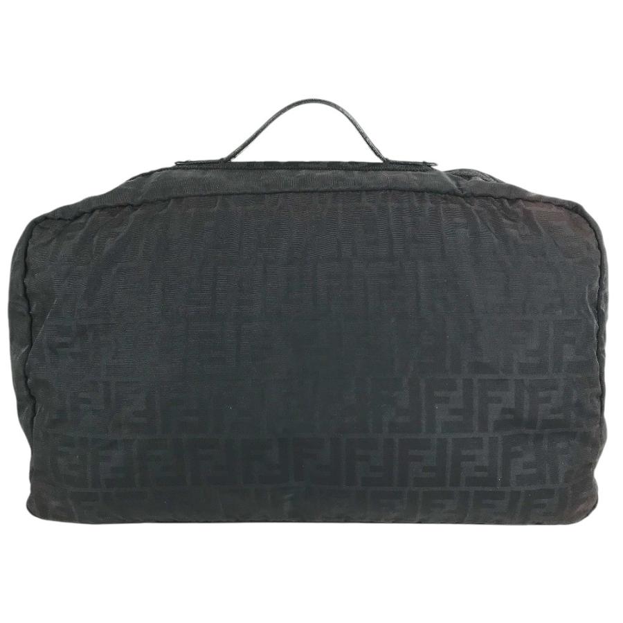 FENDI フェンディ FF ロゴ ズッカ カバン 2WAY ボストンバッグ 旅行バッグ 大容量 ナイロン 軽量 バッグ  ブラック ユニセックス【中古】 | FENDI | 01