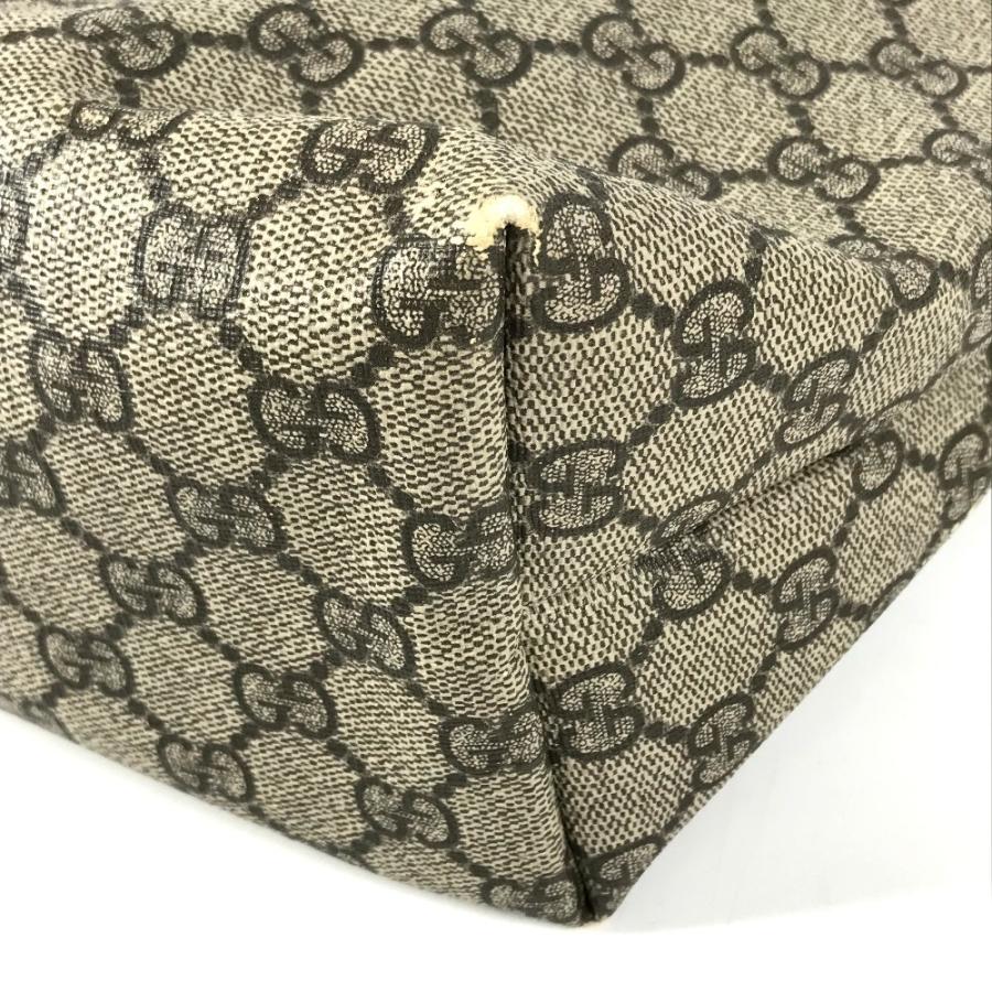 GUCCI グッチ  211134  GG ロゴ カバン 肩掛け トートバッグ GGスプリーム シェリーライン ショルダーバッグ ベージュ 【中古】 | GUCCI | 06