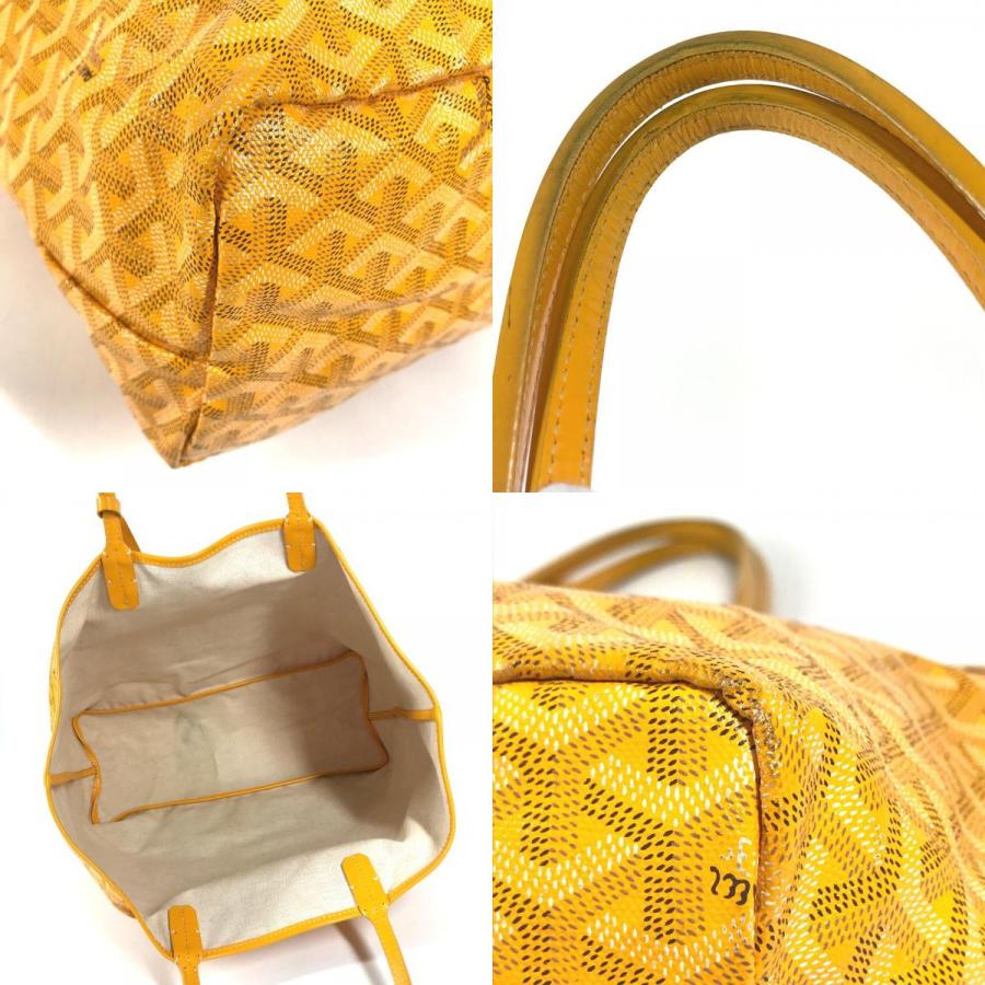 GOYARD ゴヤール サンルイPM サンルイ PM ポーチ付き ロゴ ショルダーバッグ  肩掛け トートバッグ イエロー ユニセックス【中古】 | GOYARD | 07