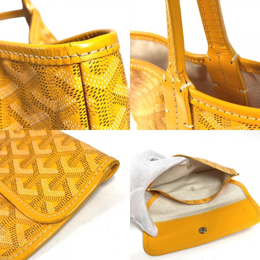 GOYARD ゴヤール サンルイPM サンルイ PM ポーチ付き ロゴ ショルダーバッグ  肩掛け トートバッグ イエロー ユニセックス【中古】 | GOYARD | 08