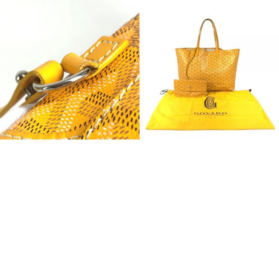 GOYARD ゴヤール サンルイPM サンルイ PM ポーチ付き ロゴ ショルダーバッグ  肩掛け トートバッグ イエロー ユニセックス【中古】 | GOYARD | 09