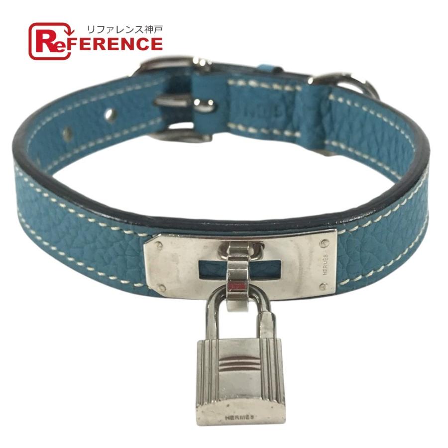 HERMES エルメス ケリー 首輪 犬 ドッグ アニマル ペットカラー 首輪 ブルー ユニセックス【中古】 | HERMES