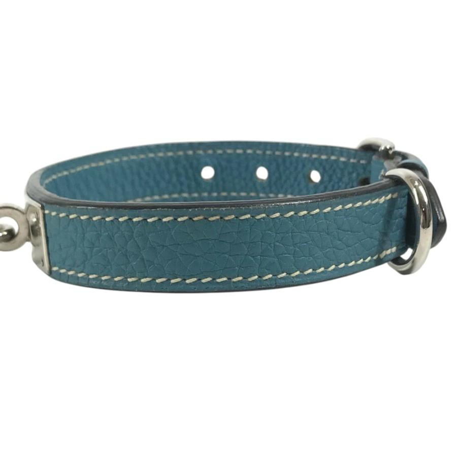 HERMES エルメス ケリー 首輪 犬 ドッグ アニマル ペットカラー 首輪 ブルー ユニセックス【中古】 | HERMES | 02