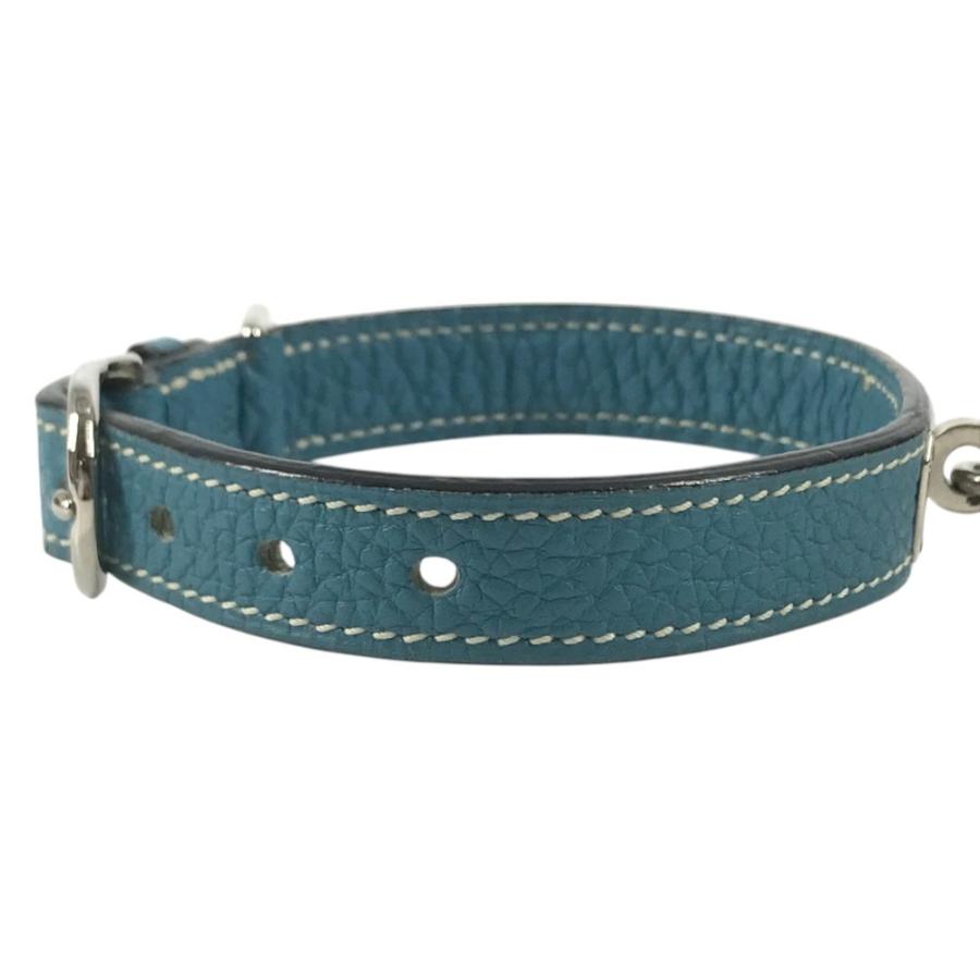 HERMES エルメス ケリー 首輪 犬 ドッグ アニマル ペットカラー 首輪 ブルー ユニセックス【中古】 | HERMES | 03