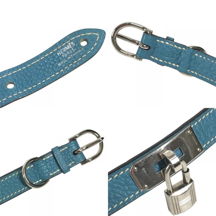 HERMES エルメス ケリー 首輪 犬 ドッグ アニマル ペットカラー 首輪 ブルー ユニセックス【中古】 | HERMES | 08